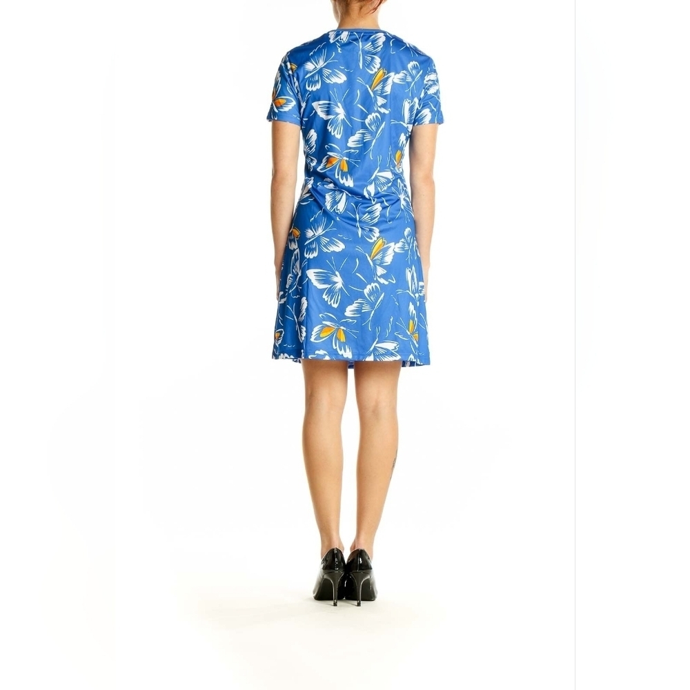NWT ADIDAS X FARM RIO Butterfly Print Mini Dress Blue - Picture 3 of 10